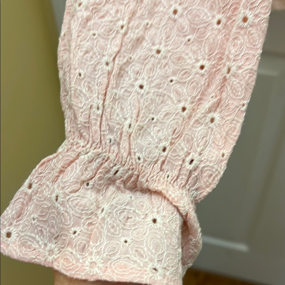 NWOT POL Blush and Ivory Button Down Shirt - Picture 5 of 8